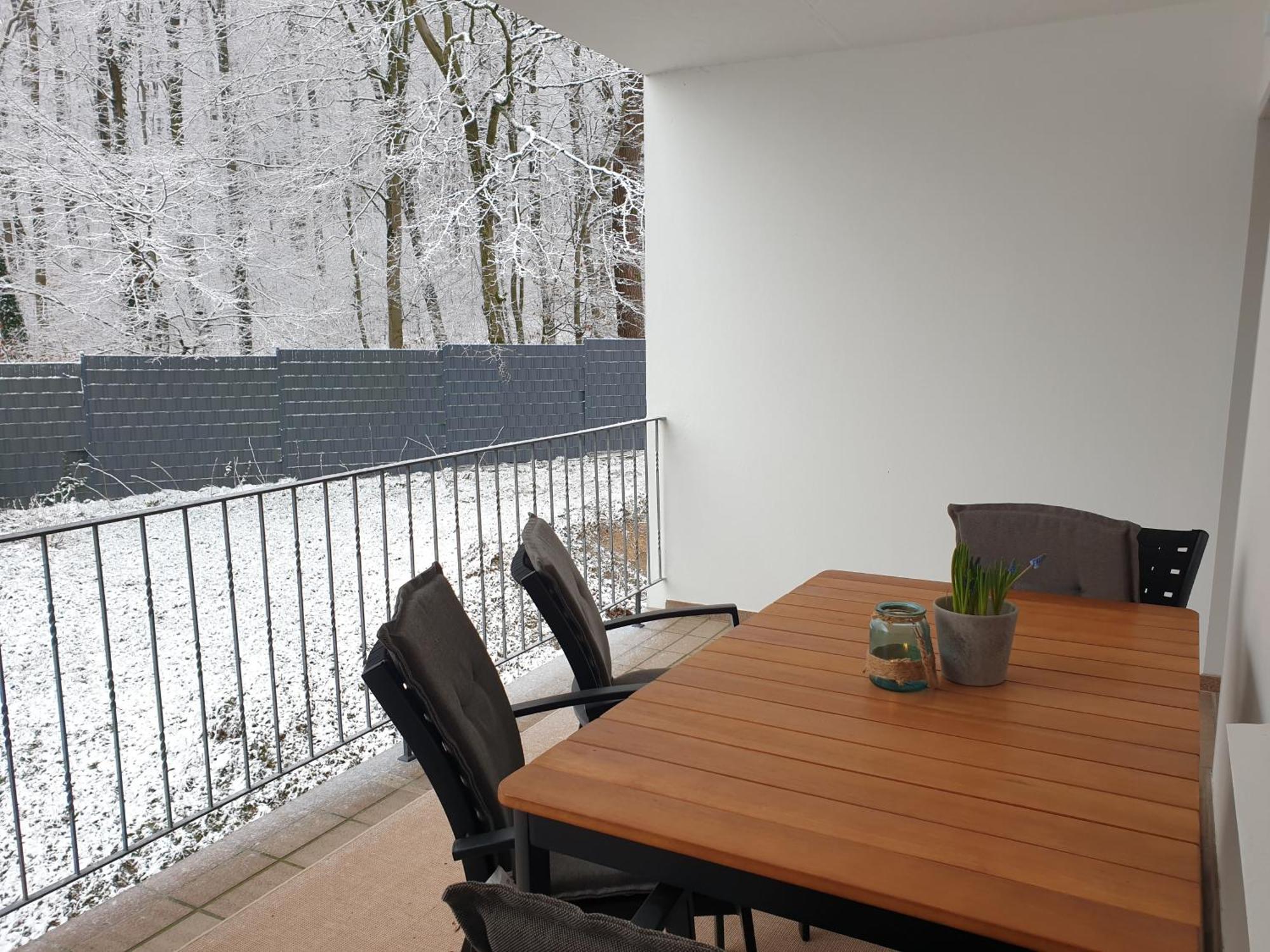 Fewo Winter In Der Villa Waldrand Mit Zwei Balkonen Bad Wunnenberg Ngoại thất bức ảnh